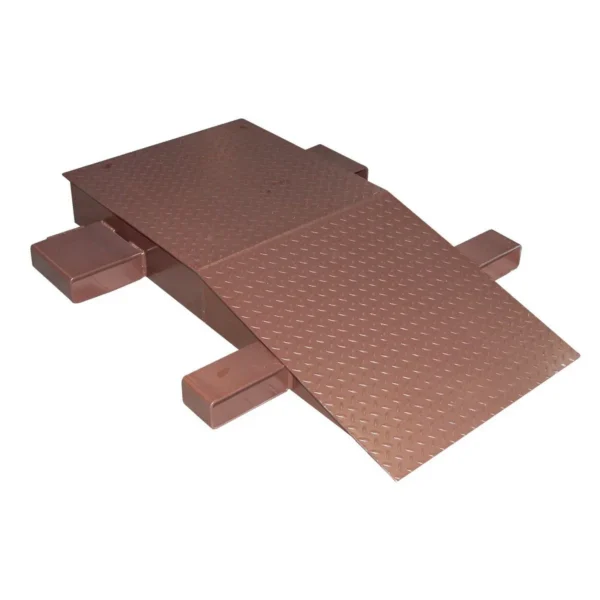 Steel Wheel Riser 72 In. x 24 In. x 10-1/4 In. 40,000 Lb. Capacity Brown