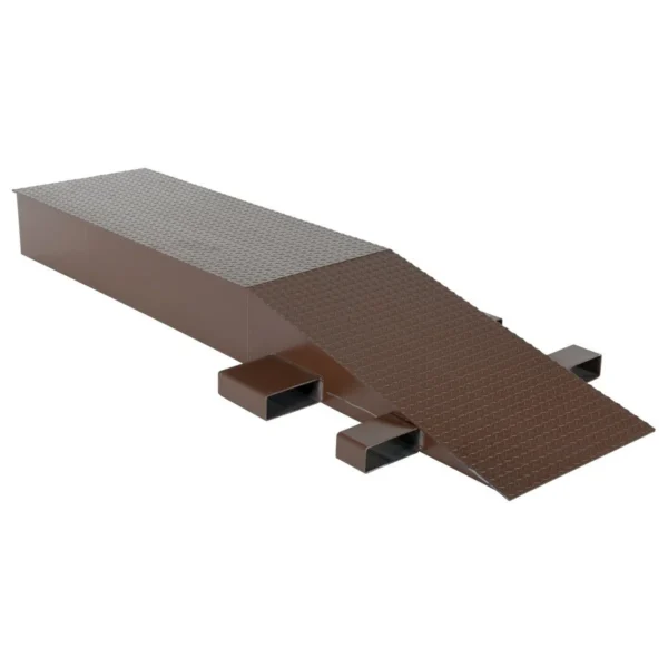 Steel Wheel Riser 96 In. x 24 In. x 10-1/4 In. 40,000 Lb. Capacity Brown