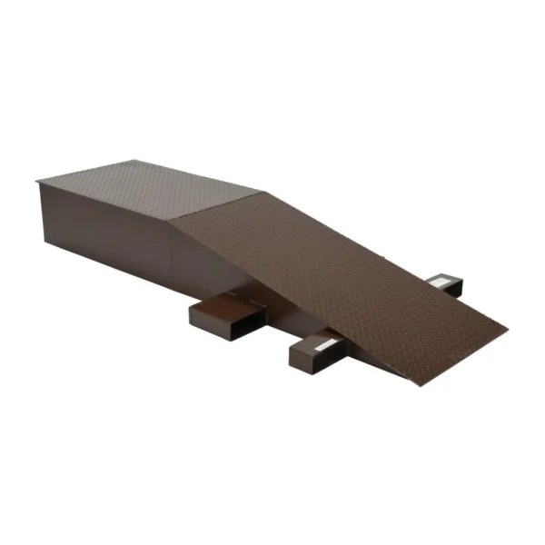 Steel Wheel Riser 84 In. x 24 In. x 12-1/4 In. 40,000 Lb. Capacity Brown