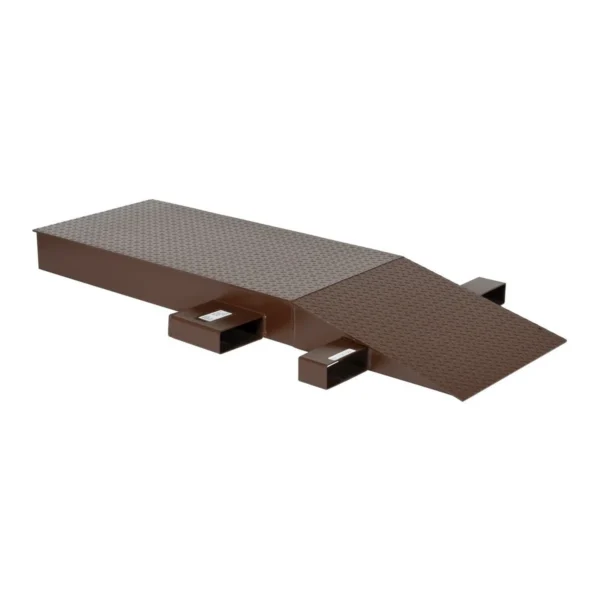 Steel Wheel Riser 72 In. x 24 In. x 6-1/4 In. 40,000 Lb. Capacity Brown