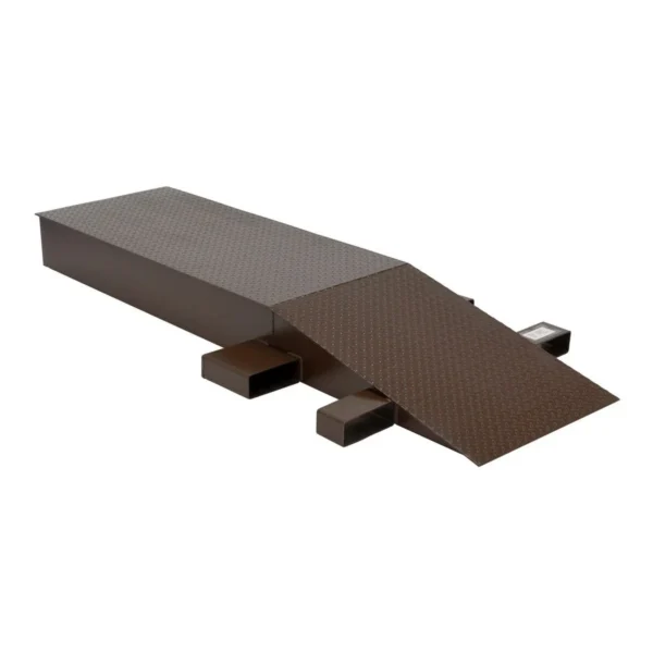 Steel Wheel Riser 84 In. x 24 In. x 8-1/4 In. 40,000 Lb. Capacity Brown