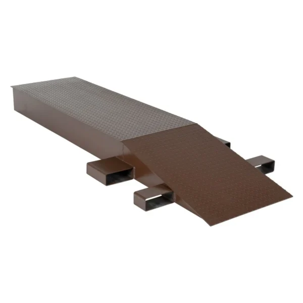 Steel Wheel Riser 96 In. x 24 In. x 8-1/4 In. 40,000 Lb. Capacity Brown