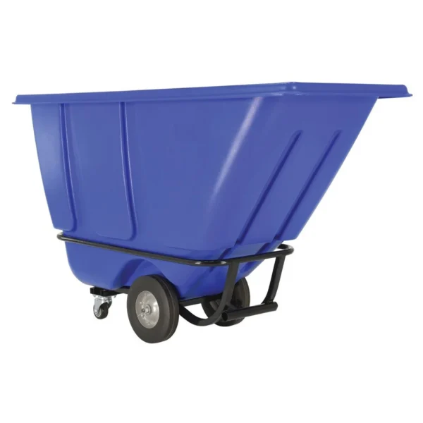 Plastic Medium Duty Tilt Truck 1/2 Cubic Yard 850 Lb. Capacity Blue