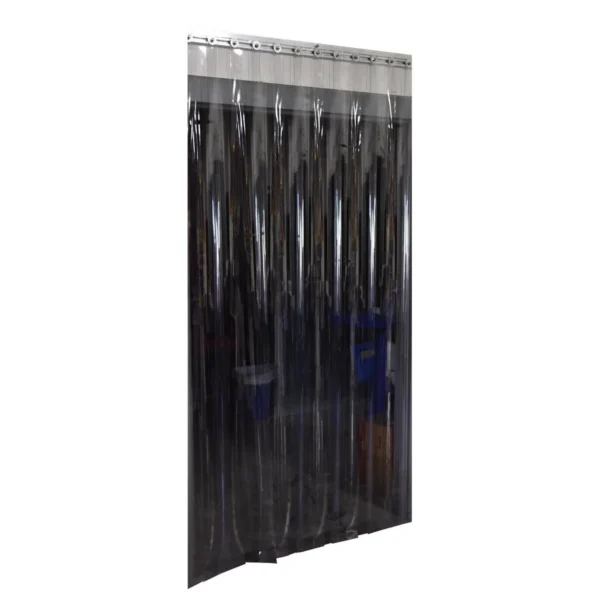 PVC Vinyl Strip Door 3/25 In. Standard Overlap Wall Mount 144 In. x 144 In. Clear