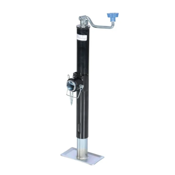 Steel Tube Ring Trailer Jack 2,000 Lb. Capacity Black