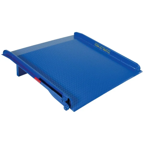 Steel Truck Dock Board 60 In. x 48 In. 20,000 Lb. Capacity Blue