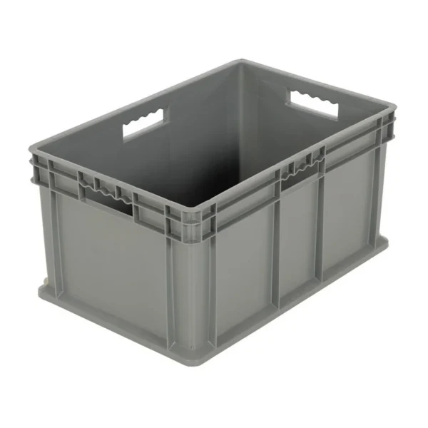 Plastic Multi-Tier Stack Cart Medium Bin 125 Lb. Load Capacity Gray