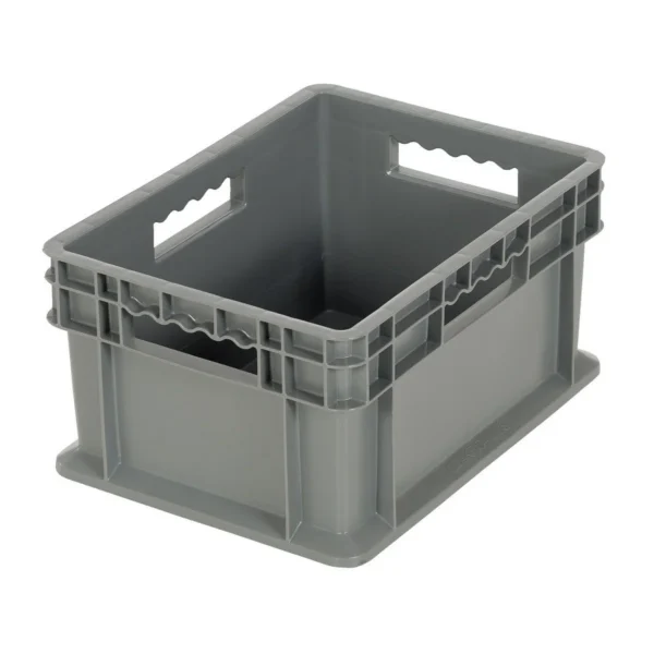 Plastic Multi-Tier Stack Cart Small Bin 83 Lb. Load Capacity Gray