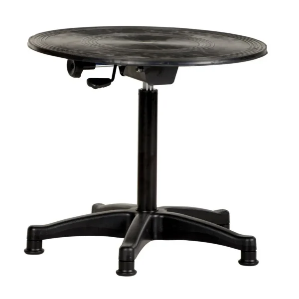 Steel Turntable 24 In. Diameter Gas Cylinder 21-31 In. Height Adjustment 300 Lb. Capacity Black