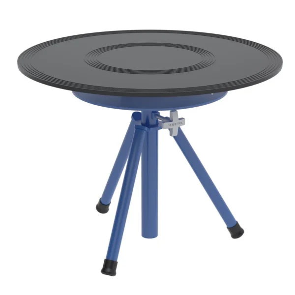 Steel Turntable 30 In. Diameter Manual 23-34 In. Height Adjustment 300 Lb. Capacity Blue