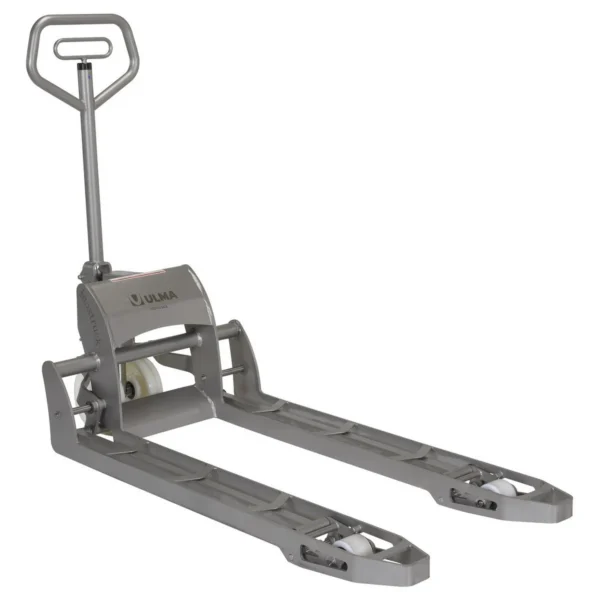 304L Stainless Steel Hydraulic Hand Pump Pallet Jack 3,300 Lb. Capacity Silver