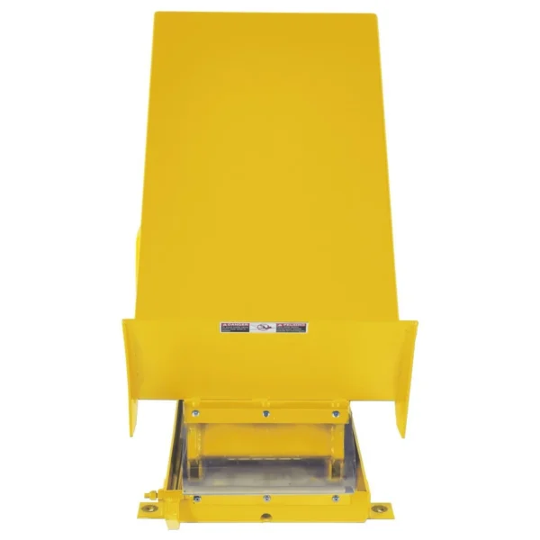 Steel Lift Table 24 In. x 48 In. AC Powered 230 Volt 3 Phase 2,000 Lb. Capacity Yellow