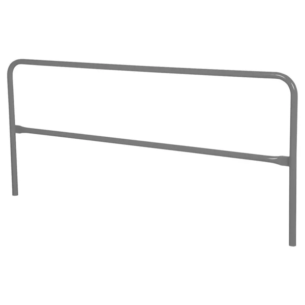 Steel Safety Railing 10 Ft. Length Gray Semi Gloss