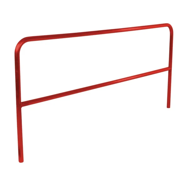 Steel Safety Railing 10 Ft. Length Red