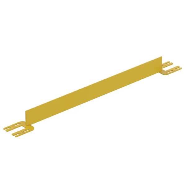 Steel Toe Board for Pipe Safety Railing 4 Ft. Length Yellow