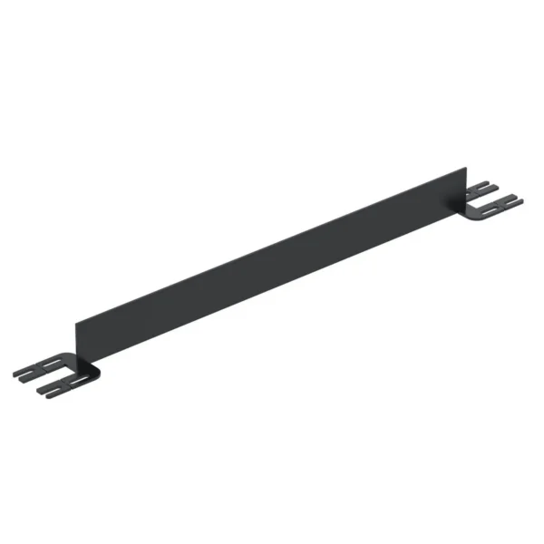 Steel Toe Board For Pipe Safety Railing 4 Ft. Length Black