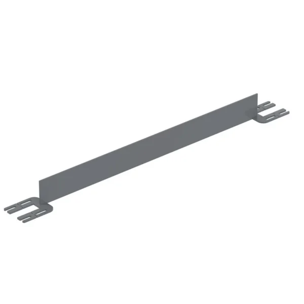 Steel Toe Board For Pipe Safety Railing 4 Ft. Length Gray Semi Gloss