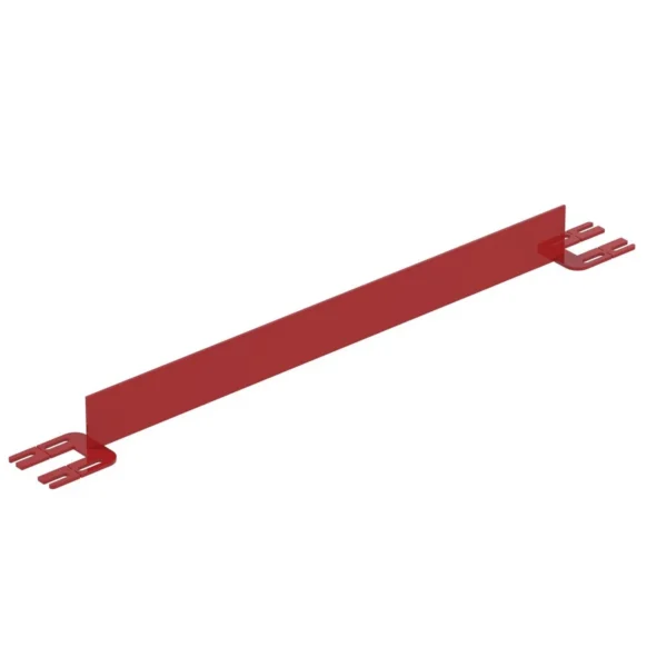 Steel Toe Board For Pipe Safety Railing 4 Ft. Length Red