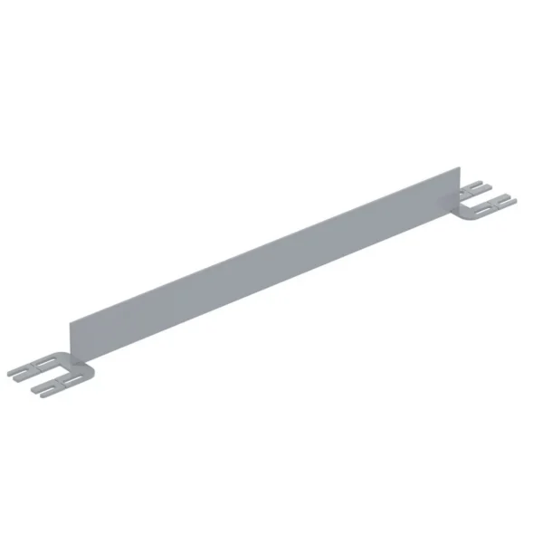 Steel Toe Board For Pipe Safety Railing 4 Ft. Length Silver