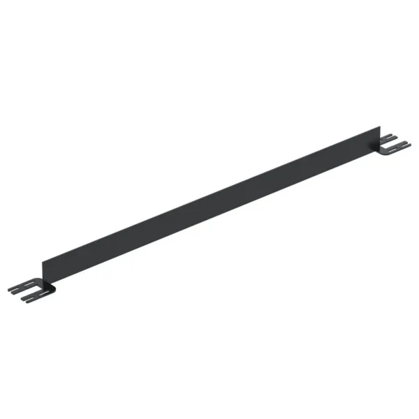 Steel Toe Board For Pipe Safety Railing 6 Ft. Length Black