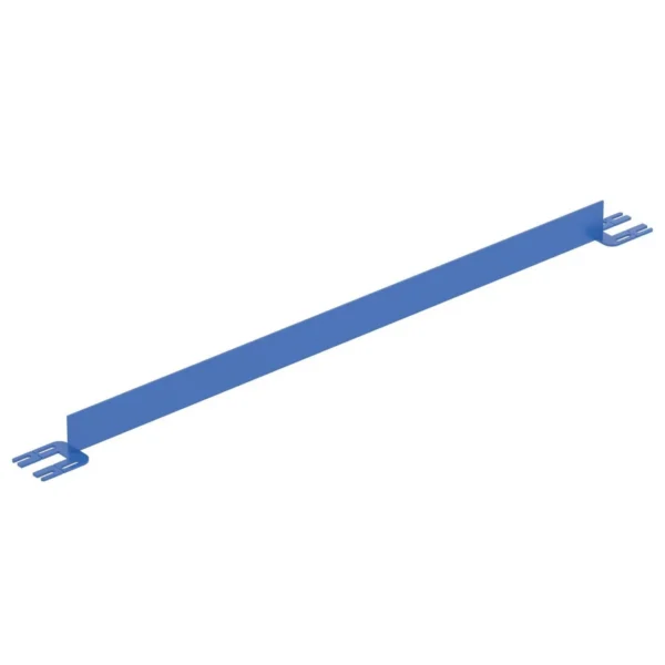 Steel Toe Board For Pipe Safety Railing 6 Ft. Length Blue
