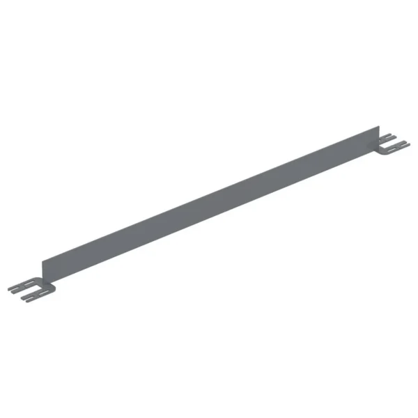 Steel Toe Board For Pipe Safety Railing 6 Ft. Length Gray Semi Gloss