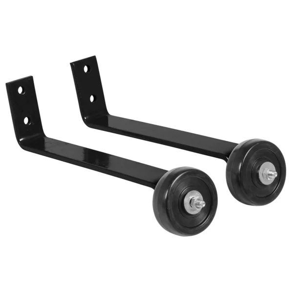 Steel Pipe Railing Barricade Base With Wheels Black