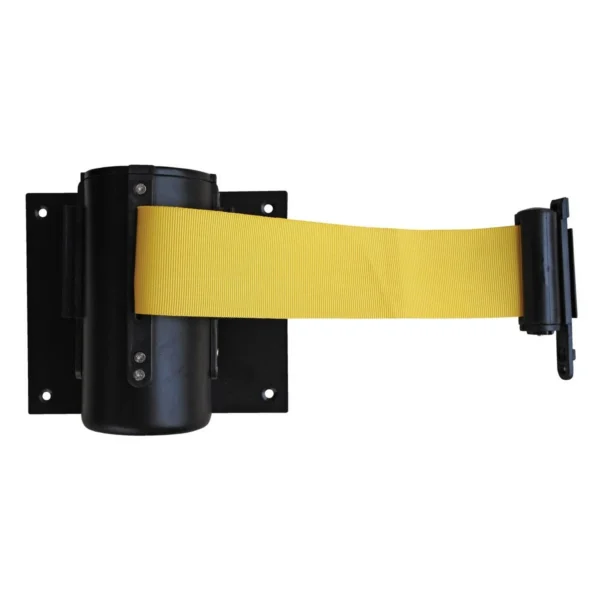 Wall Mounted Guidance Barrier 6 Ft. Yellow Fabric Web