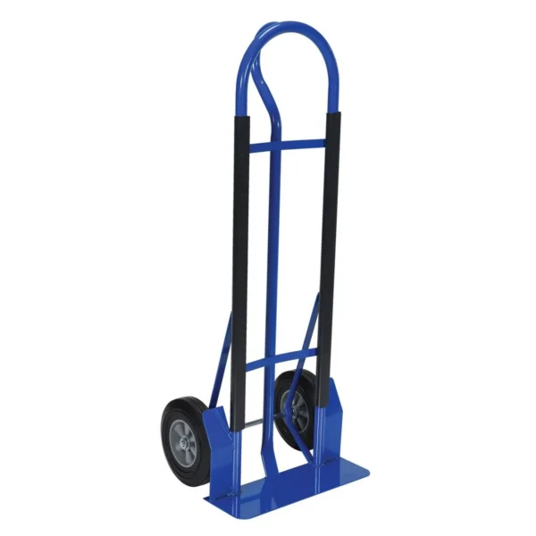 Steel Hand Truck with Hard Rubber Wheels 600 Lb. Capacity For Wire-D Series Blue