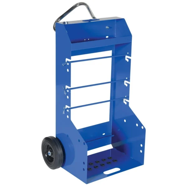 Portable Steel Cord Reel Caddy 300 Lb. Capacity Blue