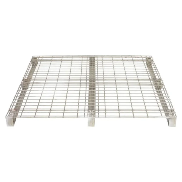 Galvanized Steel Welded Wire Pallet 48 In. x 48 In. 4,000 Lb. Capacity Gray