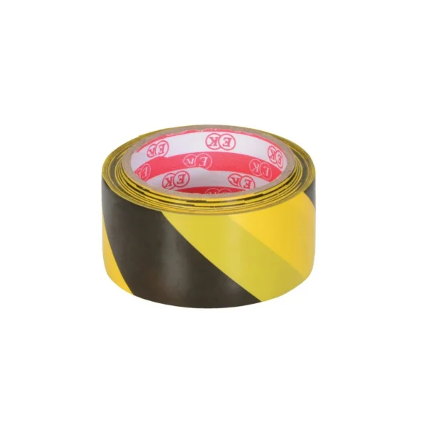 Pressure Sensitive Adhesive Stripped Floor Tape 82 Ft. Length x 2 In. Wide Black/Yellow