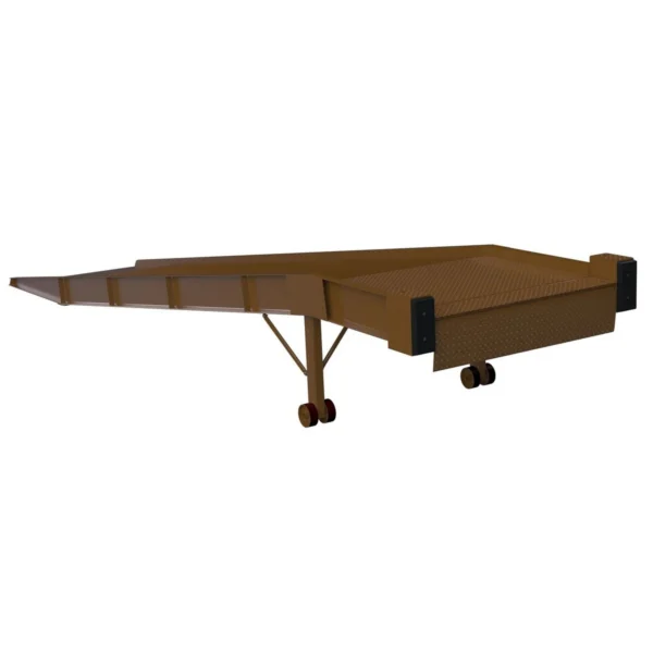 Steel Yard Ramp Mechanical Dock Leveler 72 In. x 36 Ft. 16,000 lb. Capacity Earth Tone Brown